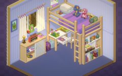 La chambre d'enfant, bien rangée